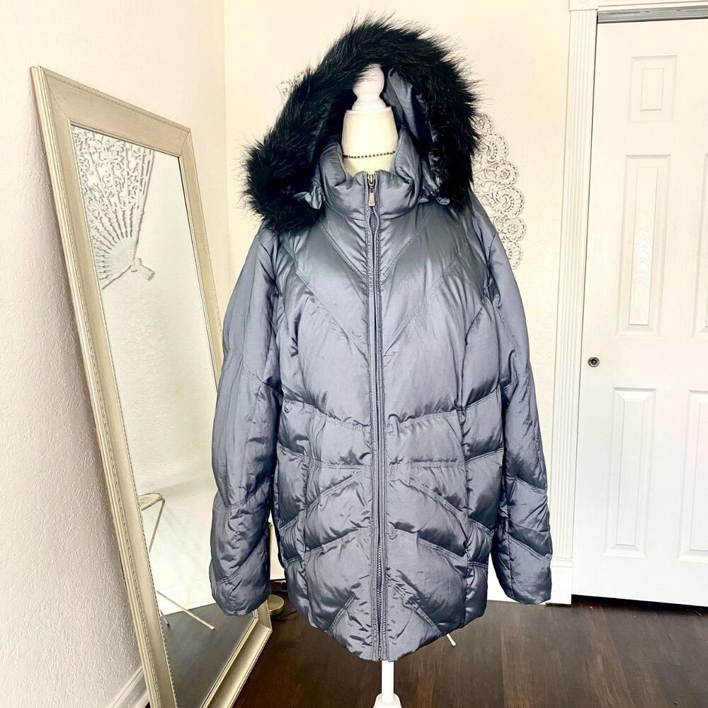 Lane Bryant Thick Warm Down Feather Filled Puffer Winter Snow Jacket Coat 22 24